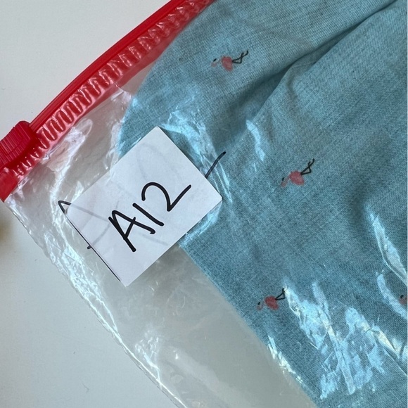 Paper Denim & Cloth Blue Mini Flamingo Print Button Down Novelty Shirt- Size 2X - Picture 12 of 12